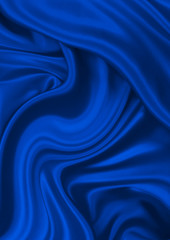Smooth elegant blue silk can use as background