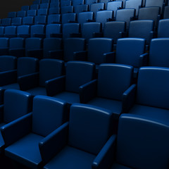 Obraz premium Empty cinema auditorium
