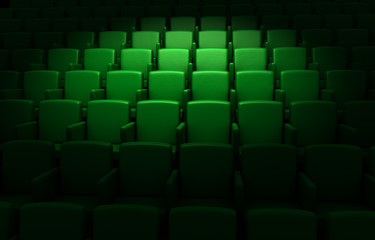 Obraz premium Empty cinema auditorium