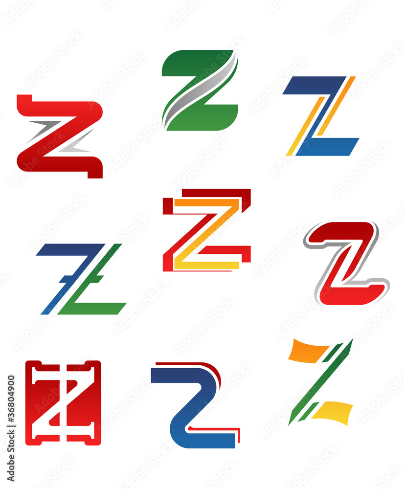 Wall mural alphabet letter z