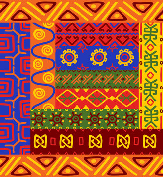 Ethnic patterns and ornaments