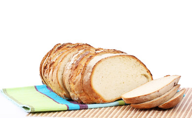 Traditional sliced bread isolated