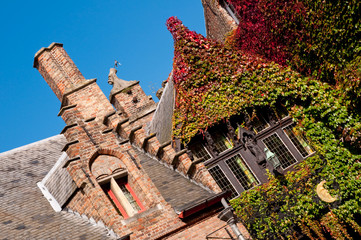 Entrance of Gruuthuse at Brugge - Belgium