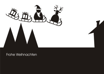 weihnachtsmotiv silhouette