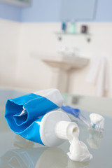 Toothbrush and toothpaste © Monkey Business