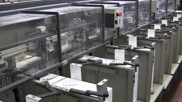 machines in the printing house