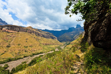 Mountain landscape  on a sunny day