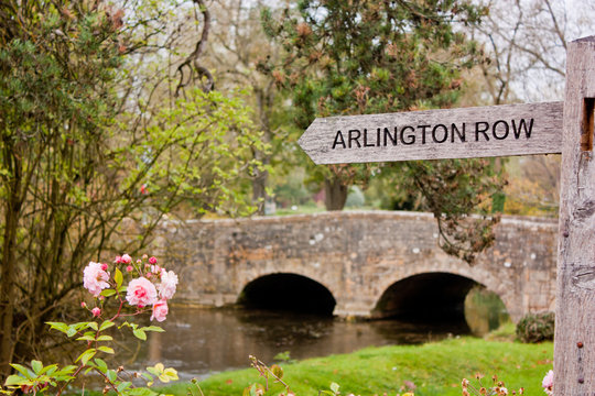 Signpost To Arlington Row In Bibury