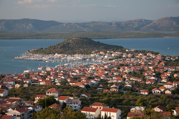 Fototapeta na wymiar panorama sulla baia di Murter (Croazia)