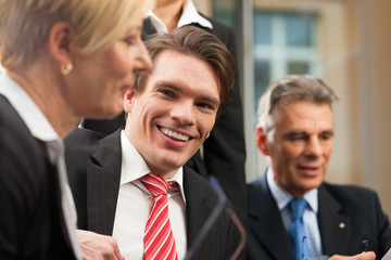 Business - team meeting in an office