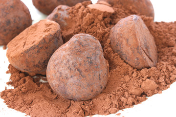 Chocolate truffle pralines sweets