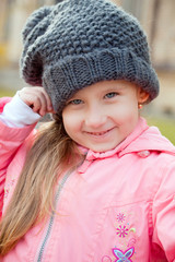 Cute little girl smiling