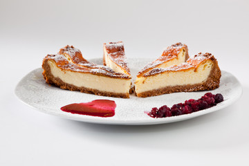 Cheesecake Slice with Soft Fruits