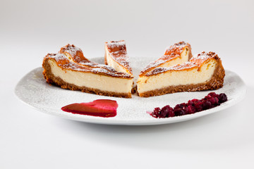 Cheesecake Slice with Soft Fruits