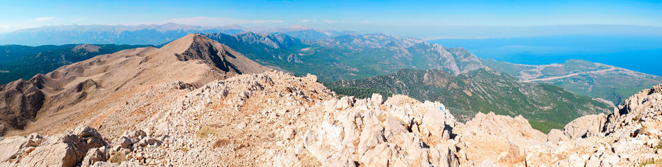 panoramic view from Tahtali mountain, Turkey