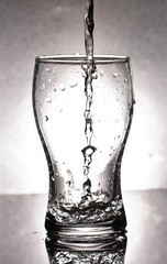 Glass with water