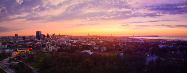 Fototapeta premium Tallinn. Widok panoramiczny.