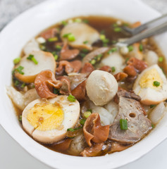 Boiled Chinese pasta square