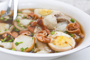 Boiled Chinese pasta square