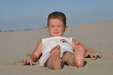 boy on sand