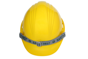 helmet of constructor isolated on white background