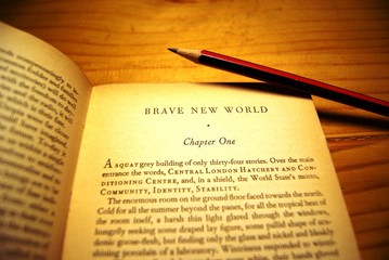 Book and pencil