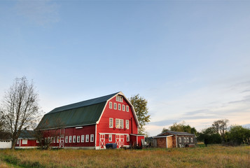 Red Barn in Arlington, Washington