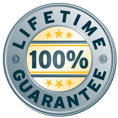 lifetime guarantee stamp label element