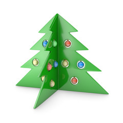 Plastic pine tree
