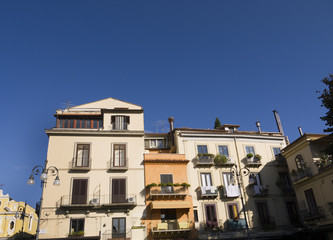 Piazza Tasso in the old Town of Sorrento in Campania Italy