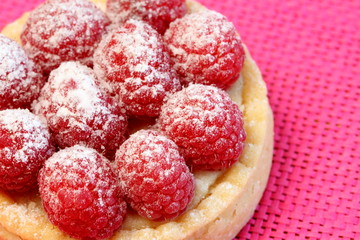 Tartelette aux framboises