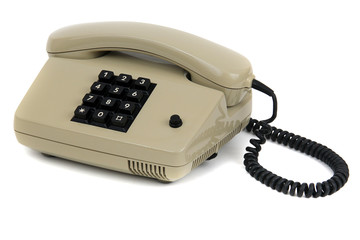 altes graues Telefon