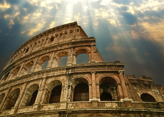 Naklejka premium Great Colosseum in Rome