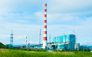 Fototapeta na wymiar Power station. Industrial production