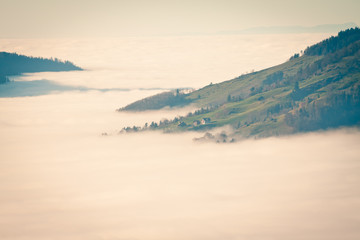 Fog in the mountain