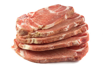 uncooked pork chops