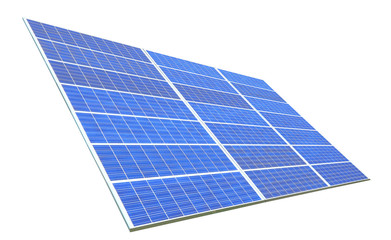 Solar Panel with white background