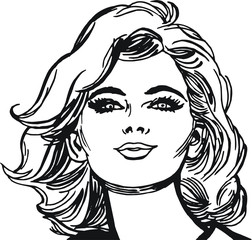 rostro de una mujer hermosa
