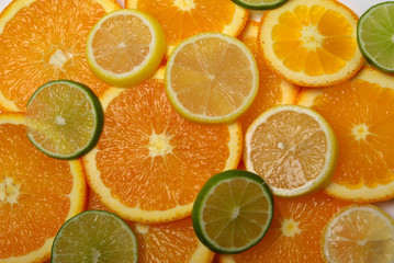 Limes, Lemons and Orange slices
