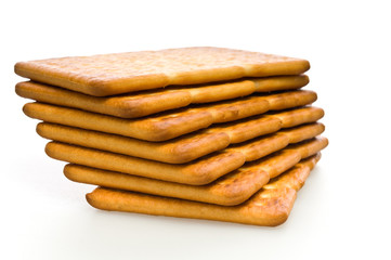 several crackers (cookies)