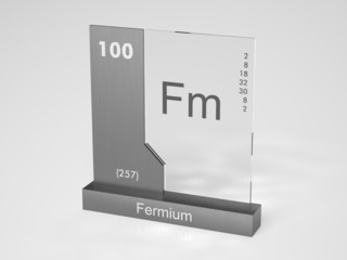 Fermium - symbol Fm