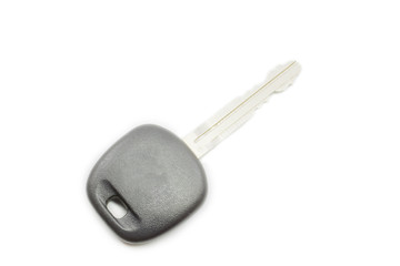 Black and silver car key