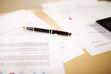 Fototapeta premium Background of business documents