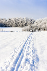 Obraz premium winter landscape, Czech Republic