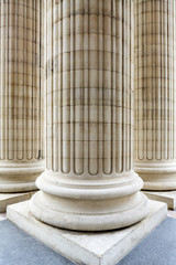Columns at the entrance