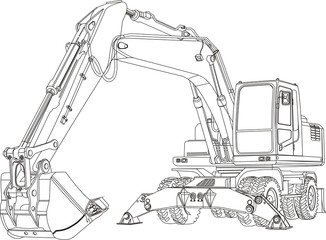 contour excavator