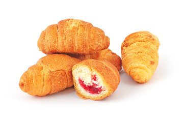 Fresh hot croissants