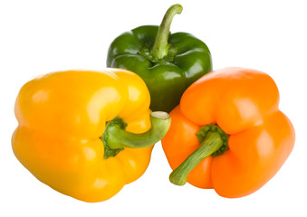Obraz na płótnie Canvas Three bell peppers