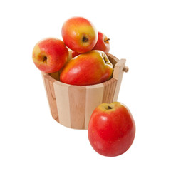 Apples in a wooden basket