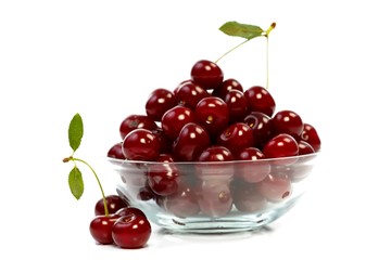 Bowl with cherries